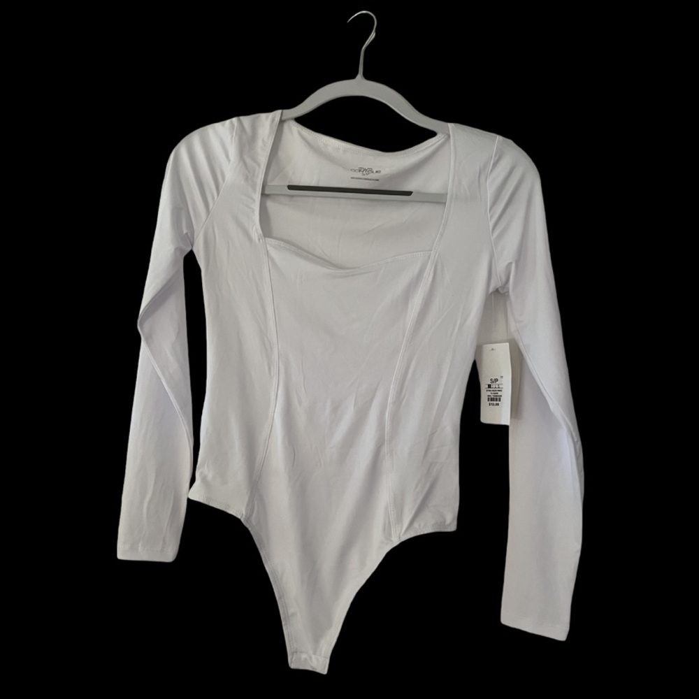 White Thong Bodysuit NWT